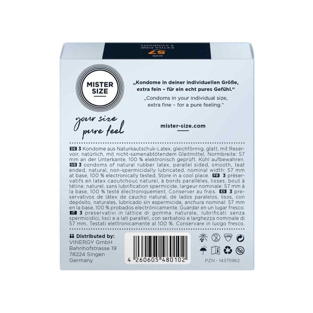 MISTER SIZE SIZE 57 mm Kondome (3-er Set)