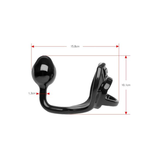 Armour Tug Lock Medium Plug Black