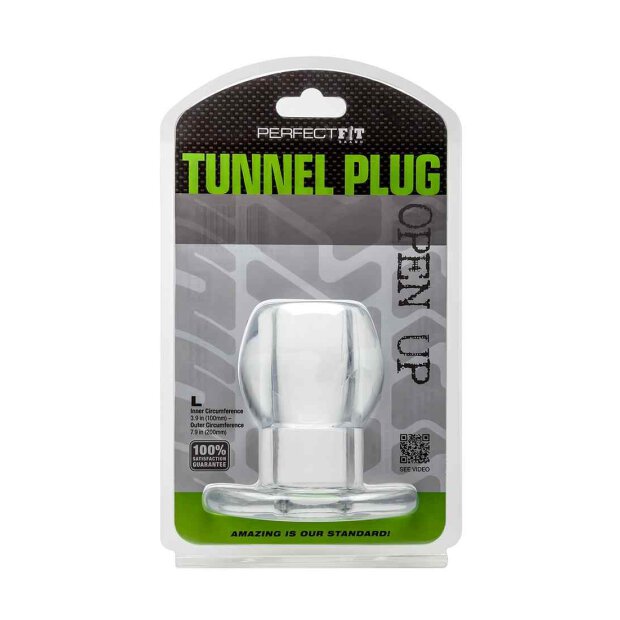 Tunnel Plug Large Transparent 6,5 cm