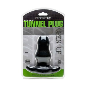 Double Tunnel Plug Medium Black