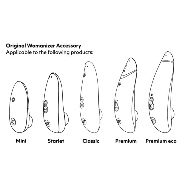 Womanizer 3x bouchons de rechange rouge L