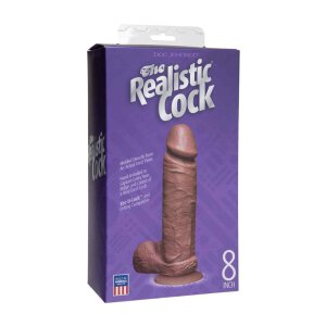 The Realistic Cock - 8 Inch - Mullato