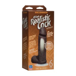 The Realistic Cock - Vac-U-Lock Suction Cup - 6 Inch