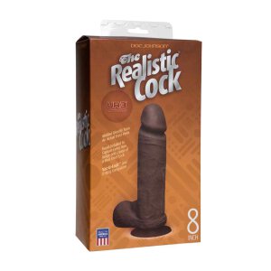 The Realistic Cock - UR3 - 8 Inch - Black
