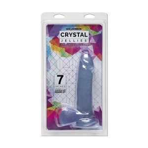 7 Inch Realistic Cock with Balls - Clear
