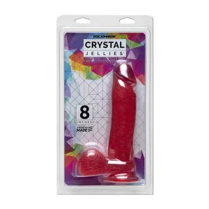 Crystal Jellies - Realistic Cock with Balls - Pink 20.5cm