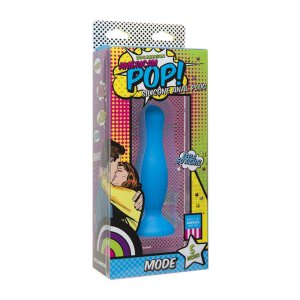 American Pop - Mode - Silicone Anal Plug Blue 3,8 cm
