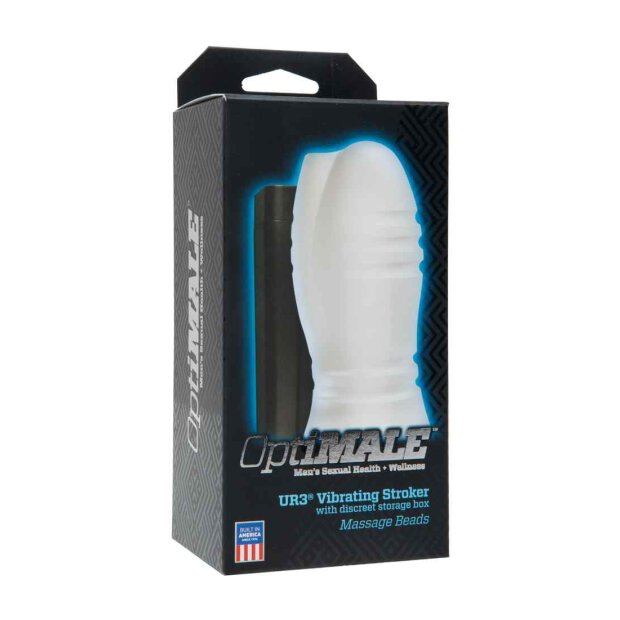 OptiMALE - ULTRASKYN Vibrating Stroker - Massage Beads