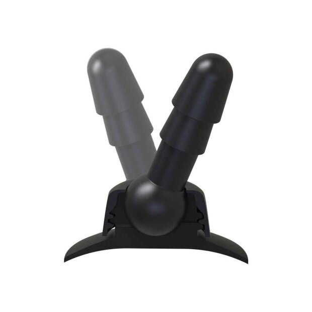 Deluxe 360° Swivel Suction Cup Plug - Black