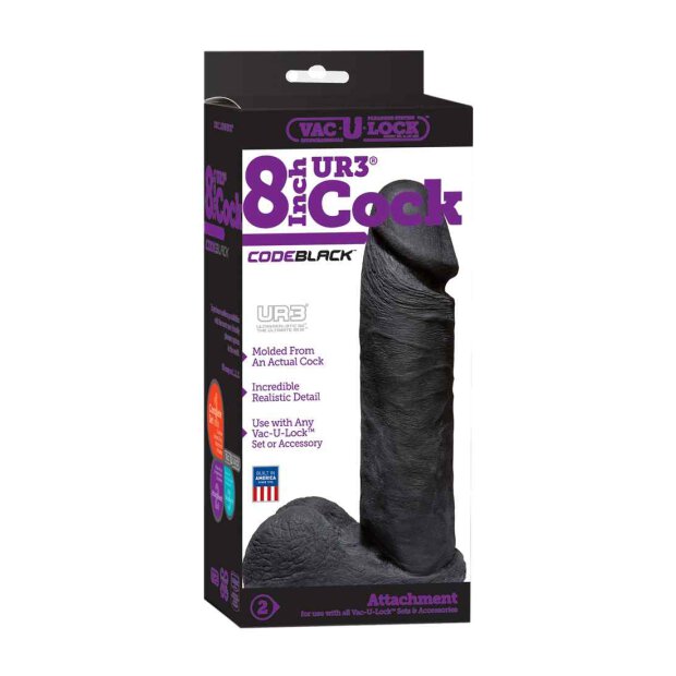 CodeBlack Realistic UR3 Cock 8" Cock
