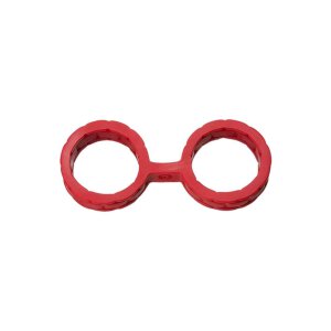 Japanese Bondage - Silicone Cuffs - Large - Red
