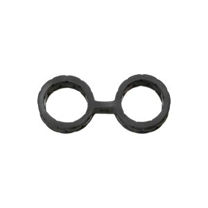 Japanese Bondage - Silicone Cuffs - Large - Black