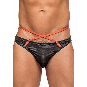Sport Strap Thong - Black - L/XL