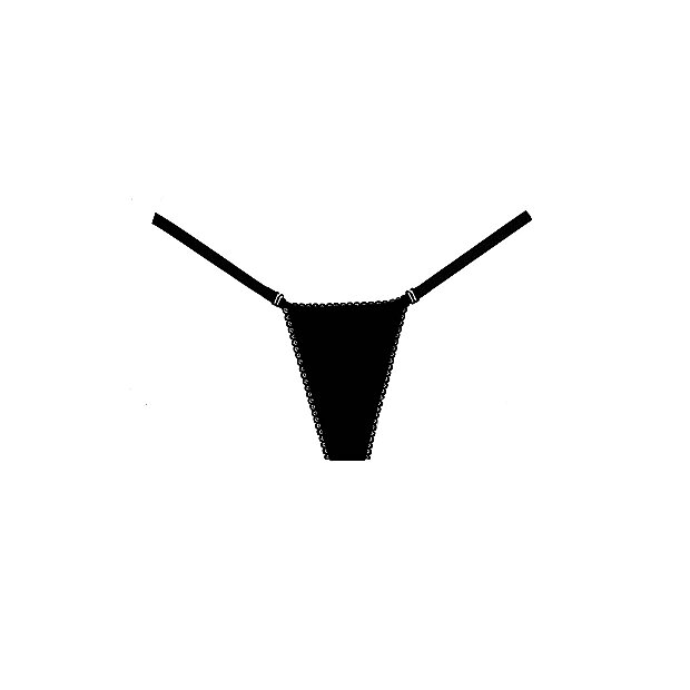 Adore Velvet Panty - Black - OS