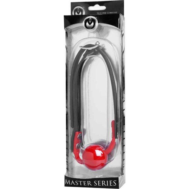 The Hush Gag Silicone Comfort Ball Gag - Red