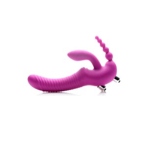 Strap U REGAL RIDER Triple G Vibrating Silicone Strapless...