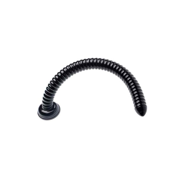 19 Inch Hosed Anal Snake - Black