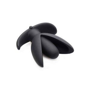 Sprouted 10X Silicone Vibrating Anchor Anal Plug - Black