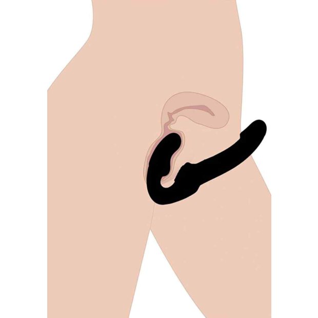 SU Evoke Super Charged - Vibrating Strapless Dildo - Black