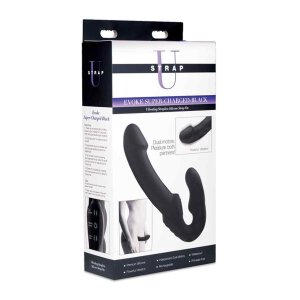 SU Evoke Super Charged - Vibrating Strapless Dildo - Black