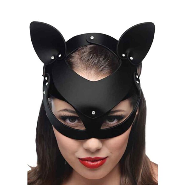 Master Series MS Bad Kitten Leather Cat Mask
