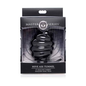 Hive Ass Tunnel Ribbed Hollow Anal Plug - Large 6,3 cm