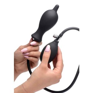 Dark Inflator Silicone Inflatable Plug - Black