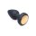 Silicone Vibrating LED Plug - Small - Black