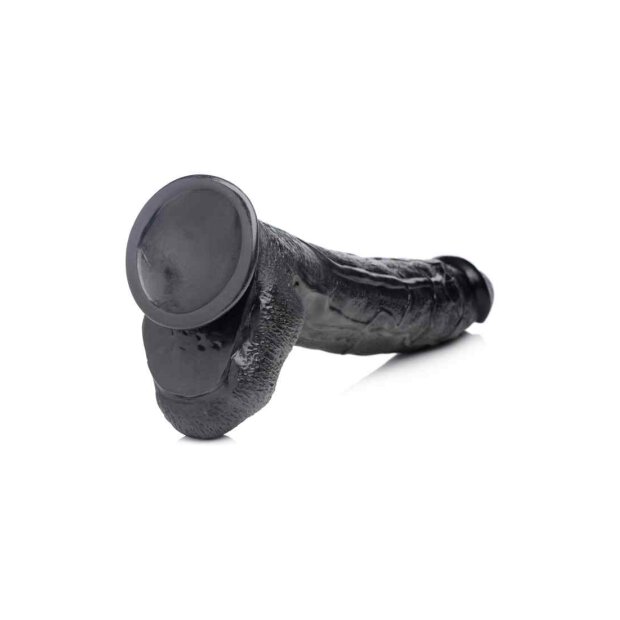 Raging Rhino 17 Inch Veiny Dildo - Black
