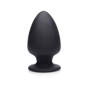 Squeezable Large Anal Plug - Black 9,1 cm
