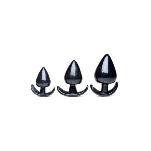 Triple Spades 3 Piece Anal Plug Set