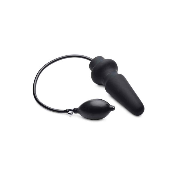 Ass-Pand Large Inflatable Silicone Anal Plug - Black