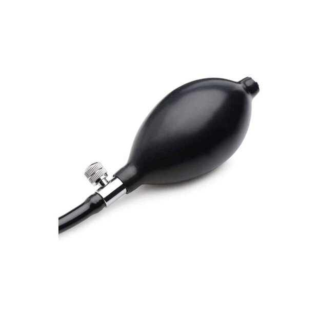 Ass-Pand Large Inflatable Silicone Anal Plug - Black