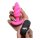 21X Vibrating Silicone Swirl Butt Plug w/ Remote - Pink