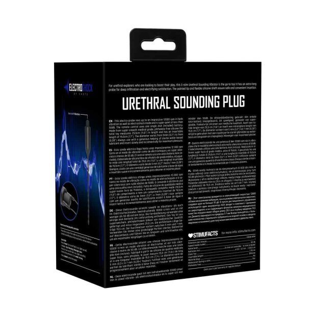Electro shock Urethral Sounding Plug Black