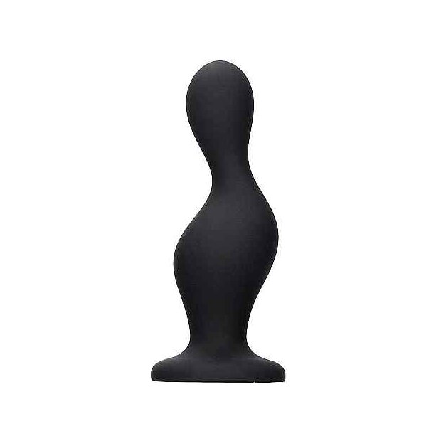 Wave Butt Plug Black 3,4 cm
