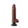 King Cock Vibrating Cock with Balls 10 Inch Brown 20,5 cm