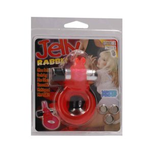 Jelly Rabbit Cockring Red