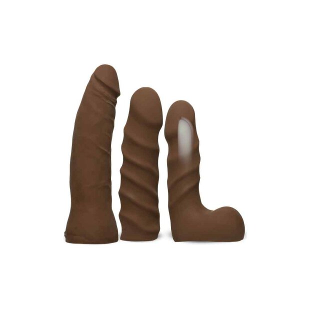 Vibrating Dual Density Starter Set - Chocolate
