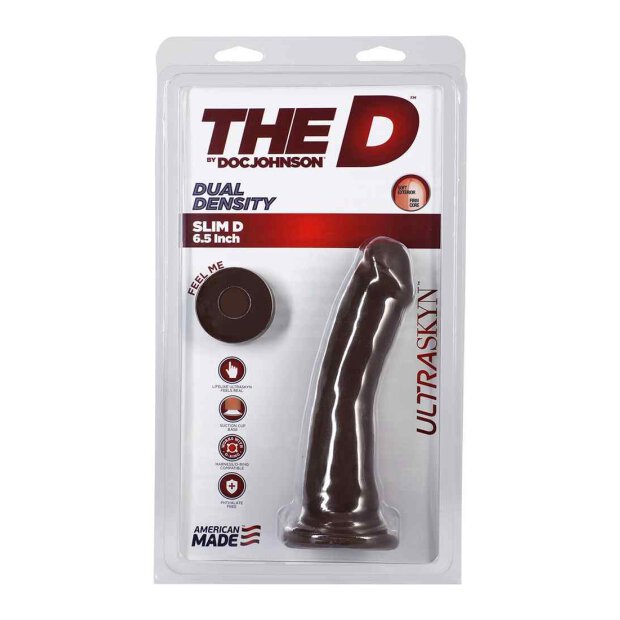 The D - Slim D - 6 Inch Ultraskyn - Chocolate