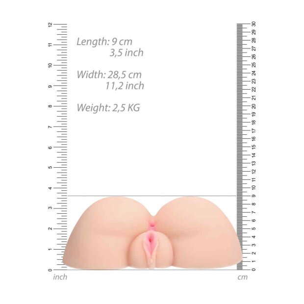 Self Lubrication "Doggy Style" Masturbator - Flesh