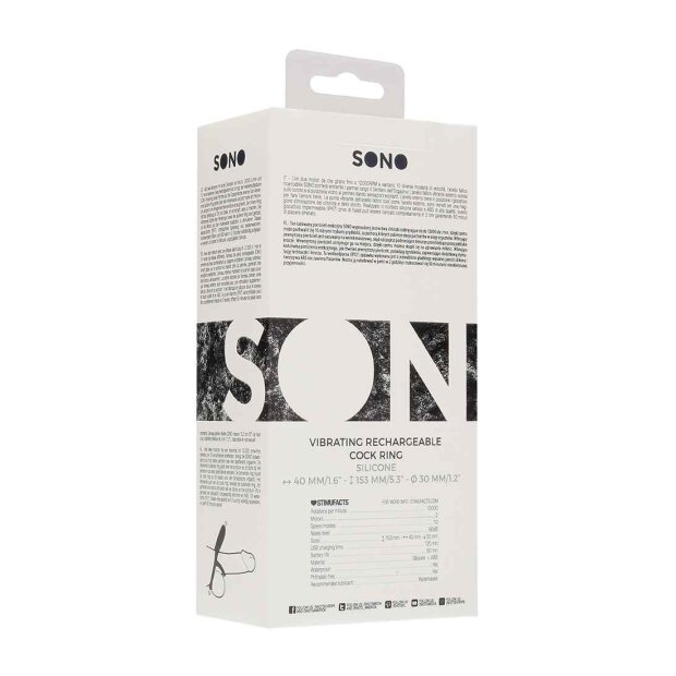 N0. 88 - Vibrating Rechargeable Cock Ring - Black