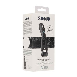 N0. 88 - Vibrating Rechargeable Cock Ring - Black