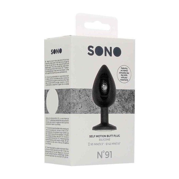 N0. 91 - Self Penetrating Butt Plug - Black