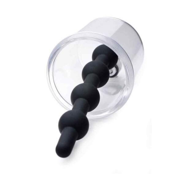 Rose Bud Cylinder w/ Beaded Silicone Insert Black