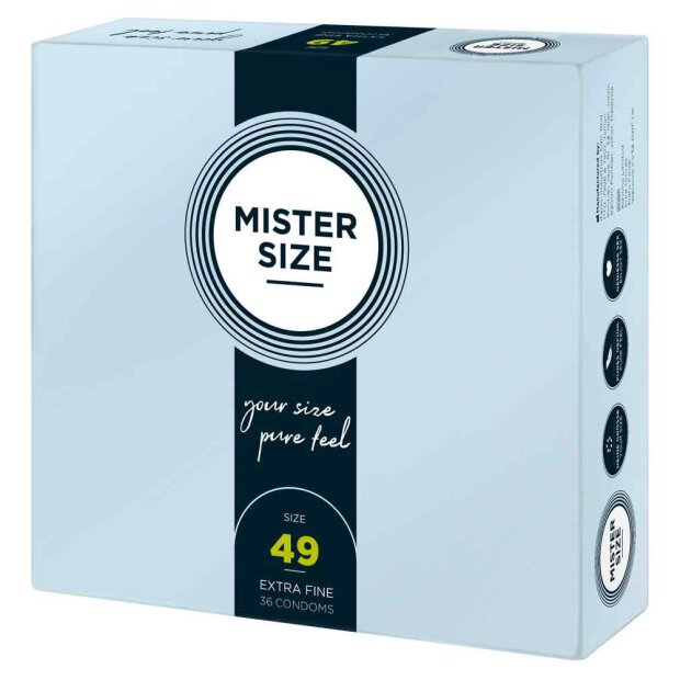 Mister Size 49mm pack of 36