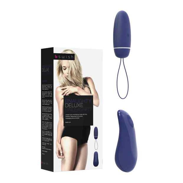 B Swish bnaughty Deluxe Unleashed Vibrating Bullet Midnight Blue