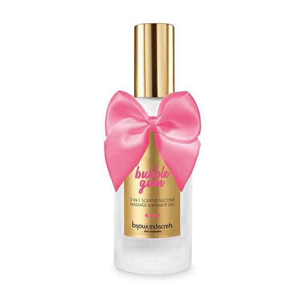Bijoux Indiscrets Bubblegum 2 in 1 Silicone Massage & Intimate Gel 100ml