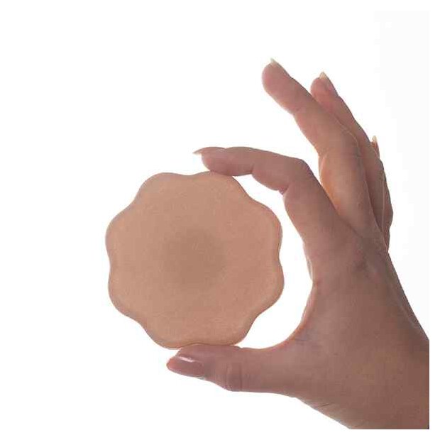 Bye Bra Fabric Nipple Covers Nude 1 Pair