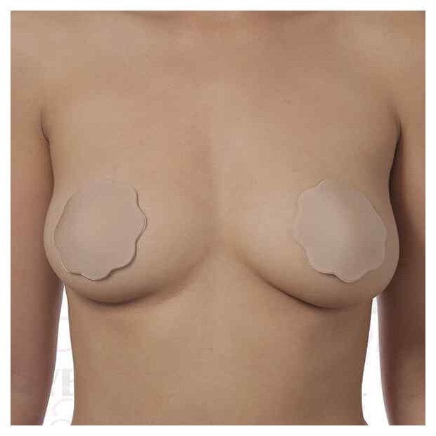 Bye Bra Fabric Nipple Covers Nude 1 Pair